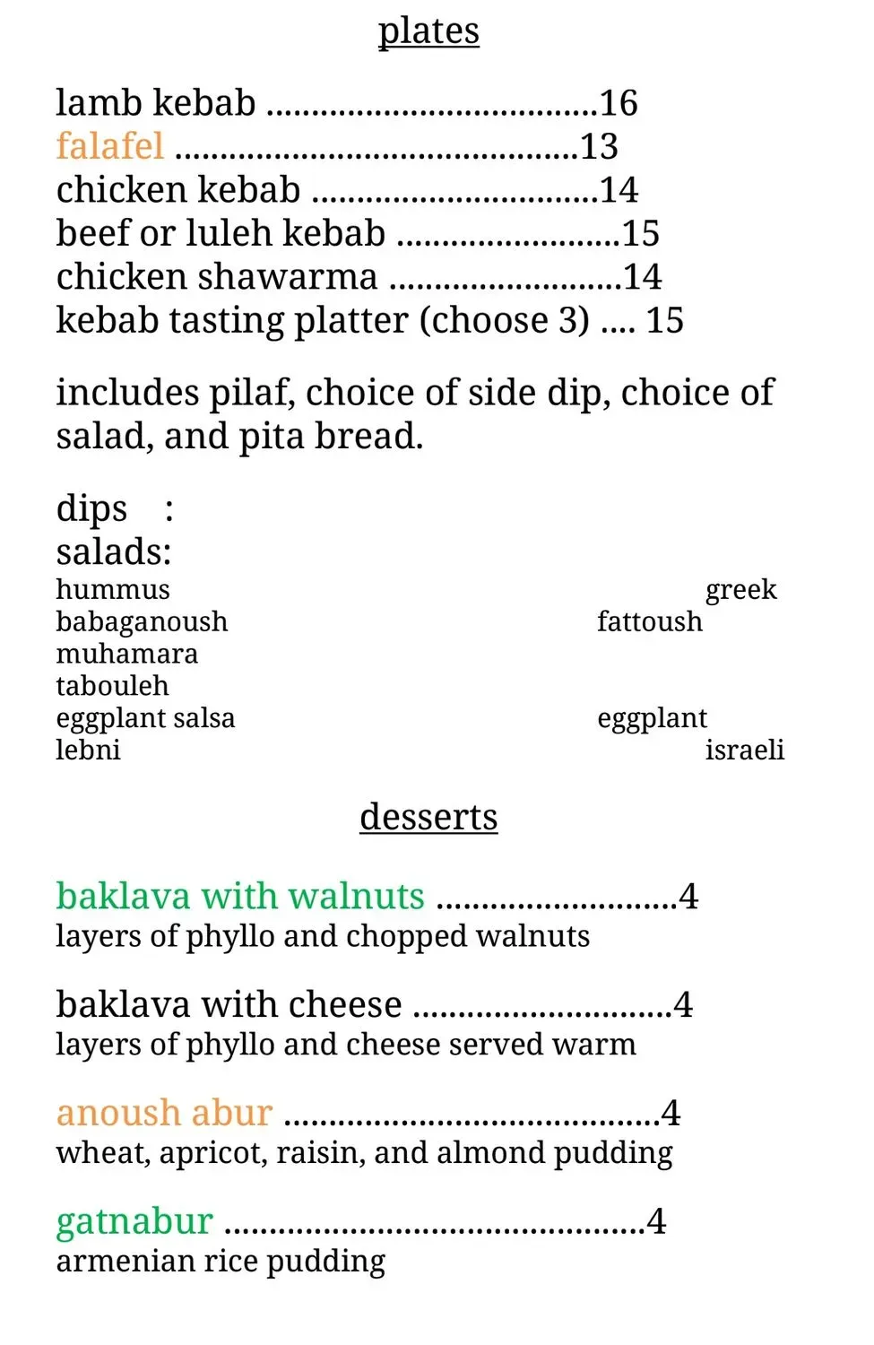 Menu 4