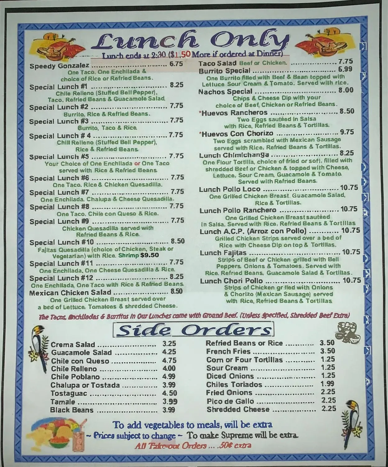 Menu 3