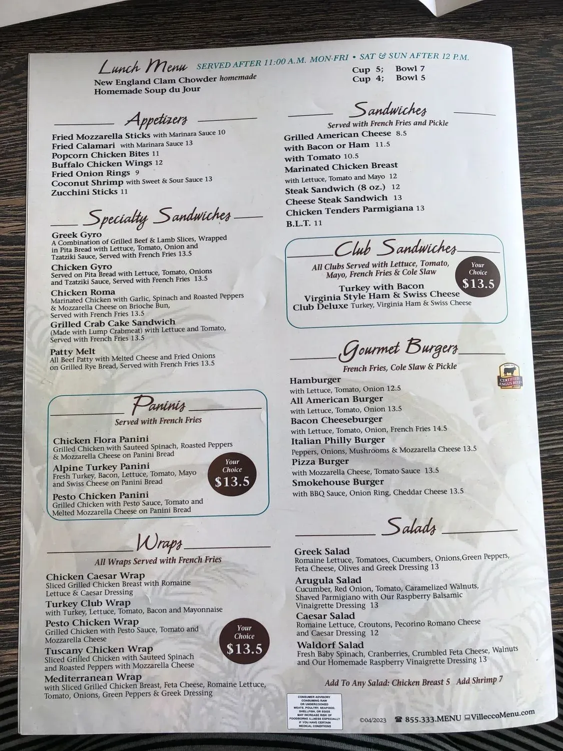 Menu 1