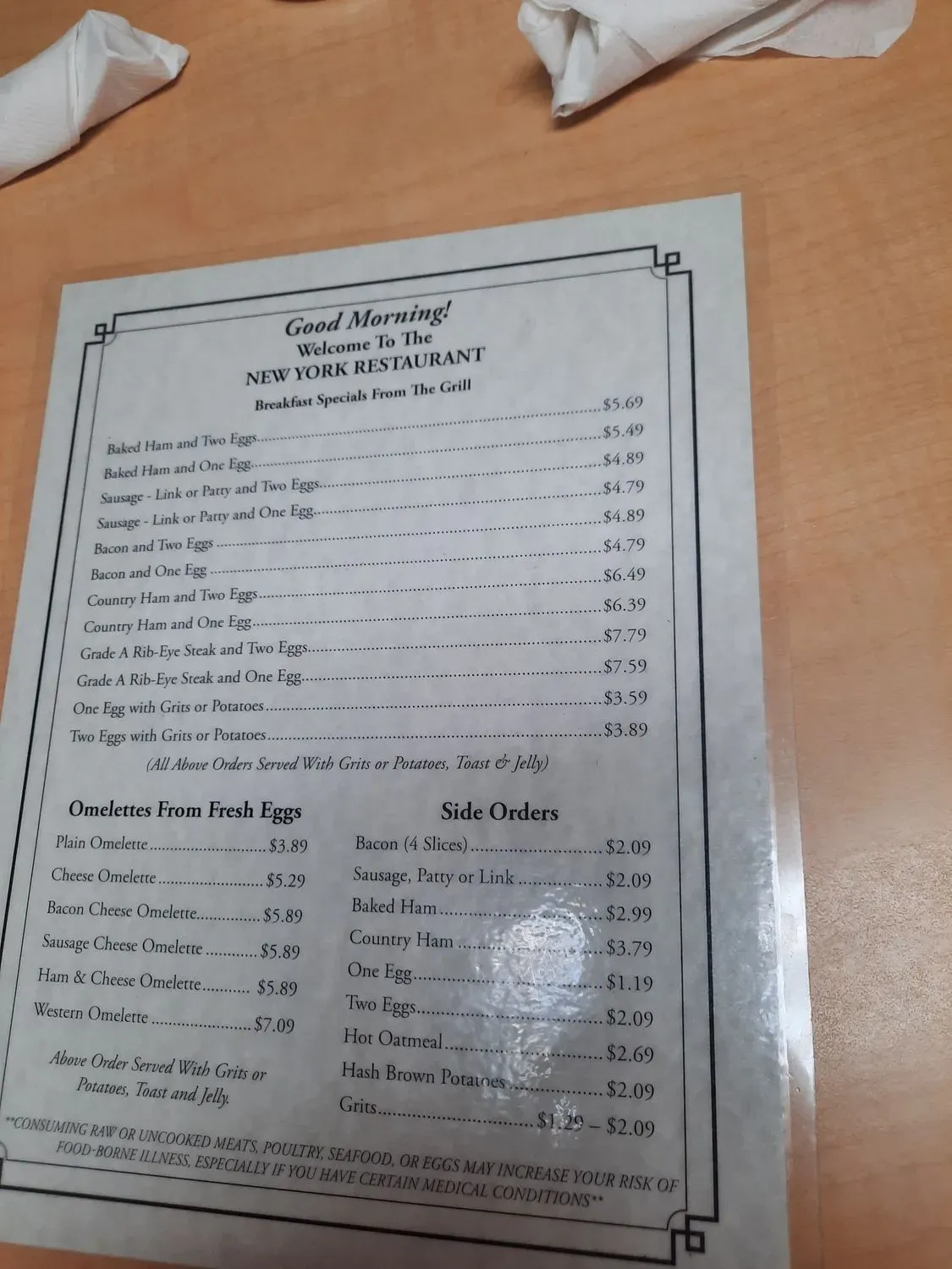 Menu 1