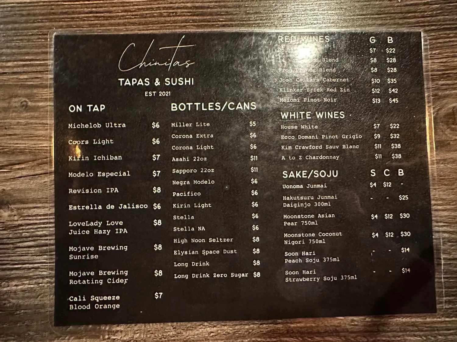 Menu 5