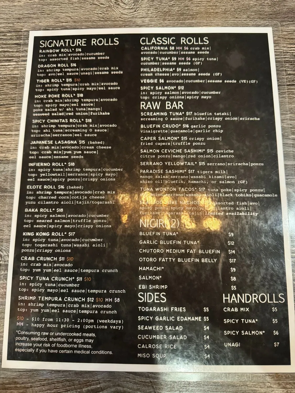 Menu 6