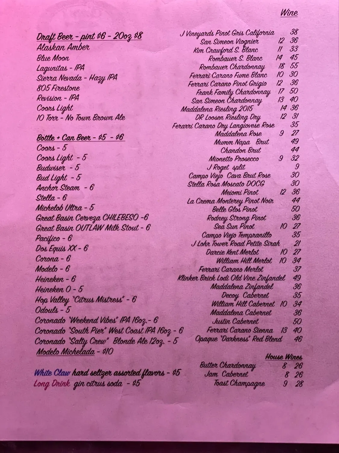 Menu 5