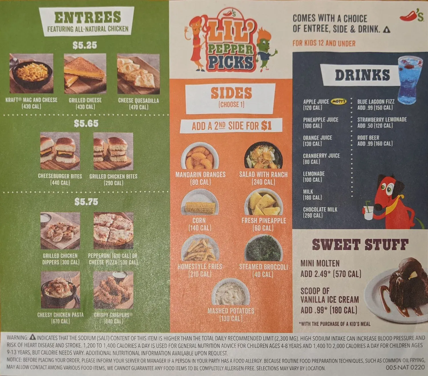 Menu 5