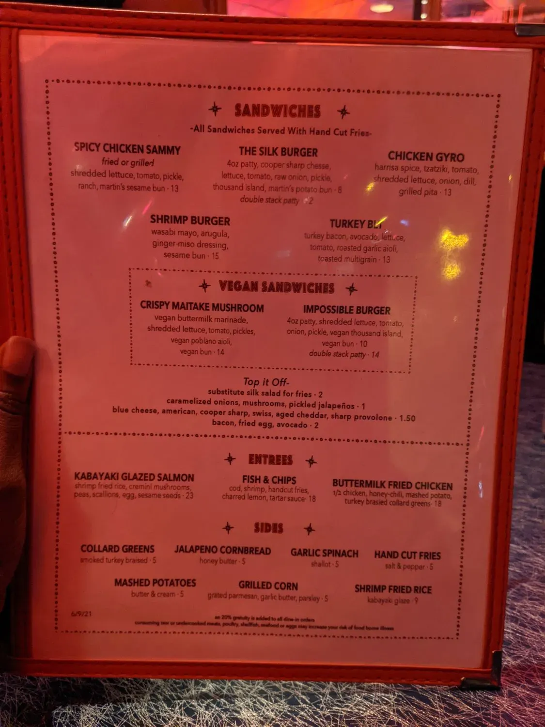 Menu 5