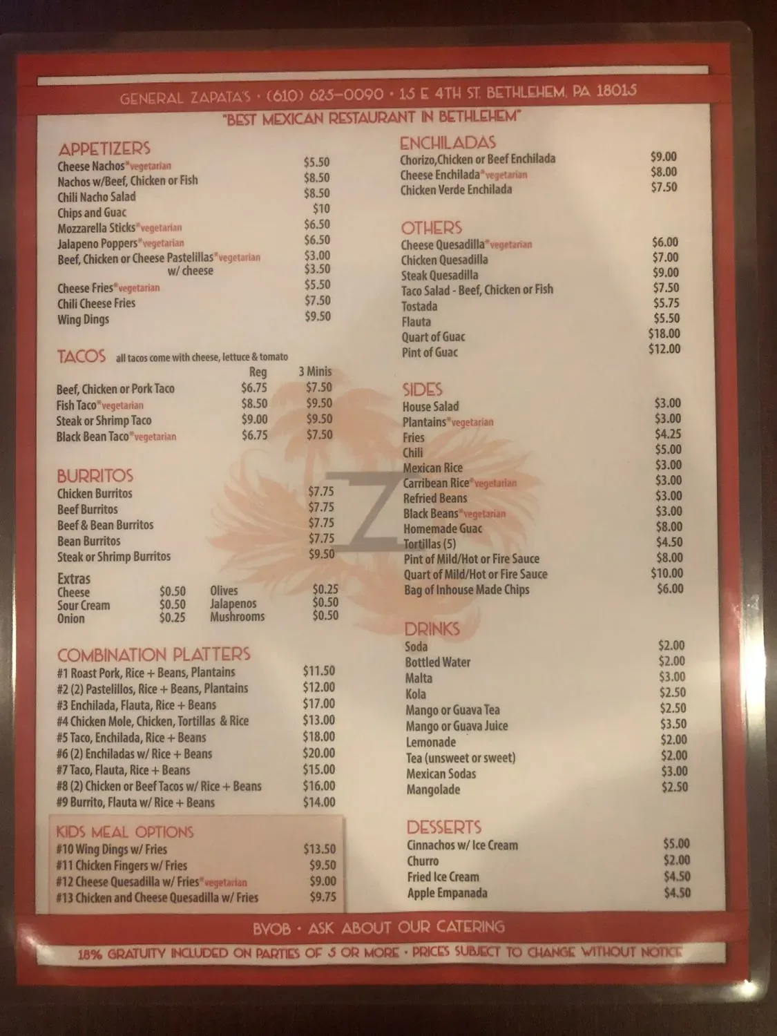 Menu 1