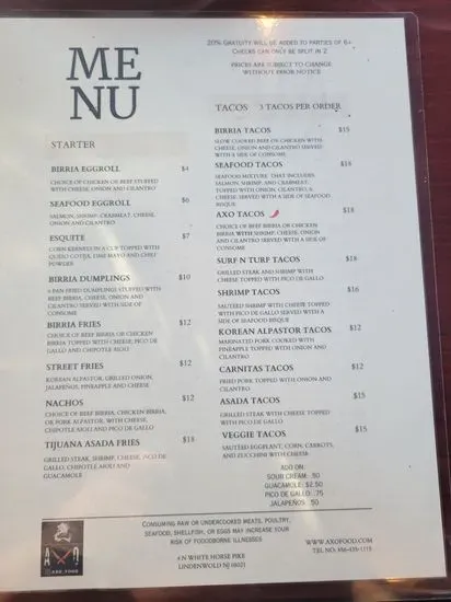 Menu 2