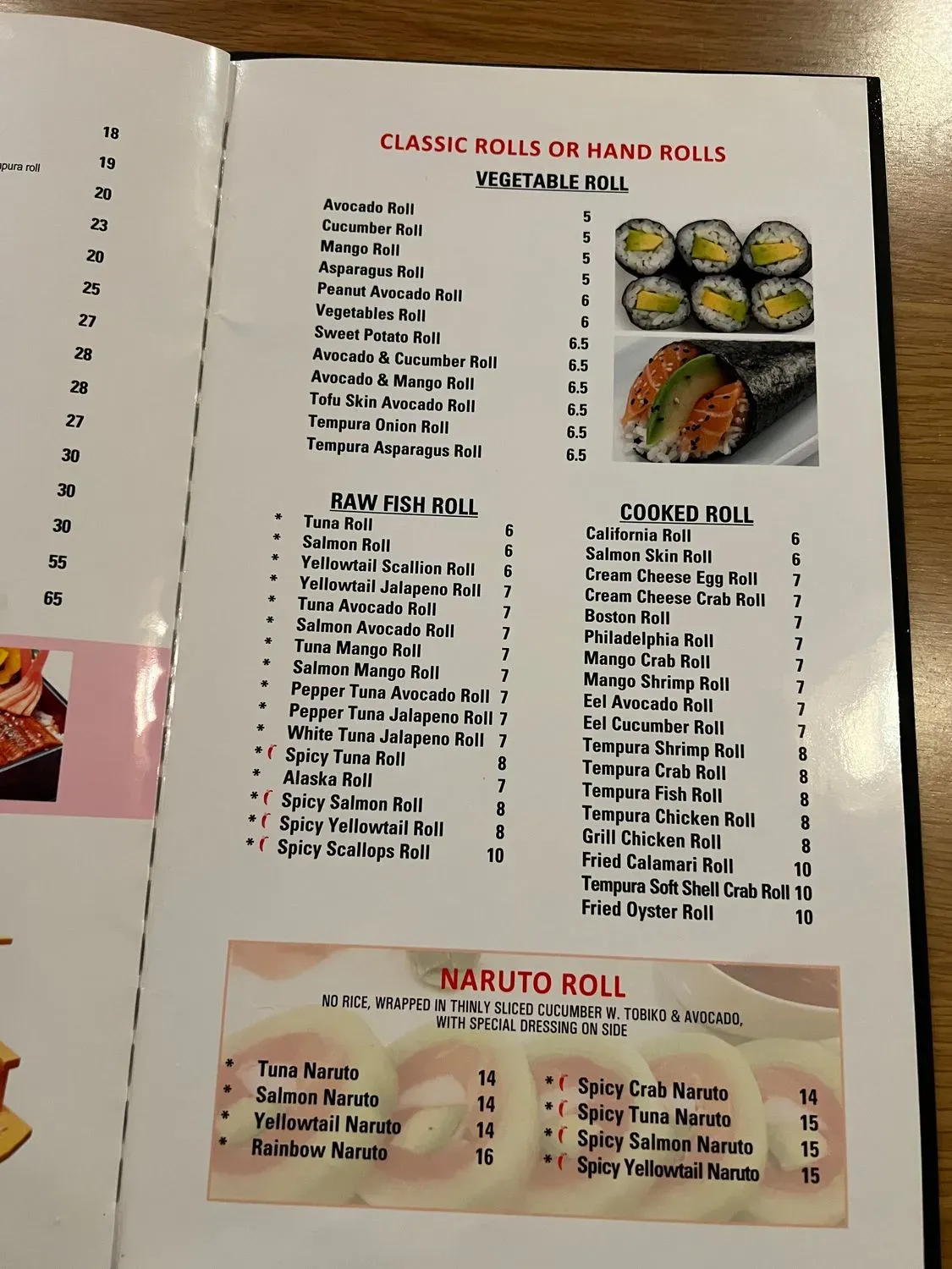 Menu 5