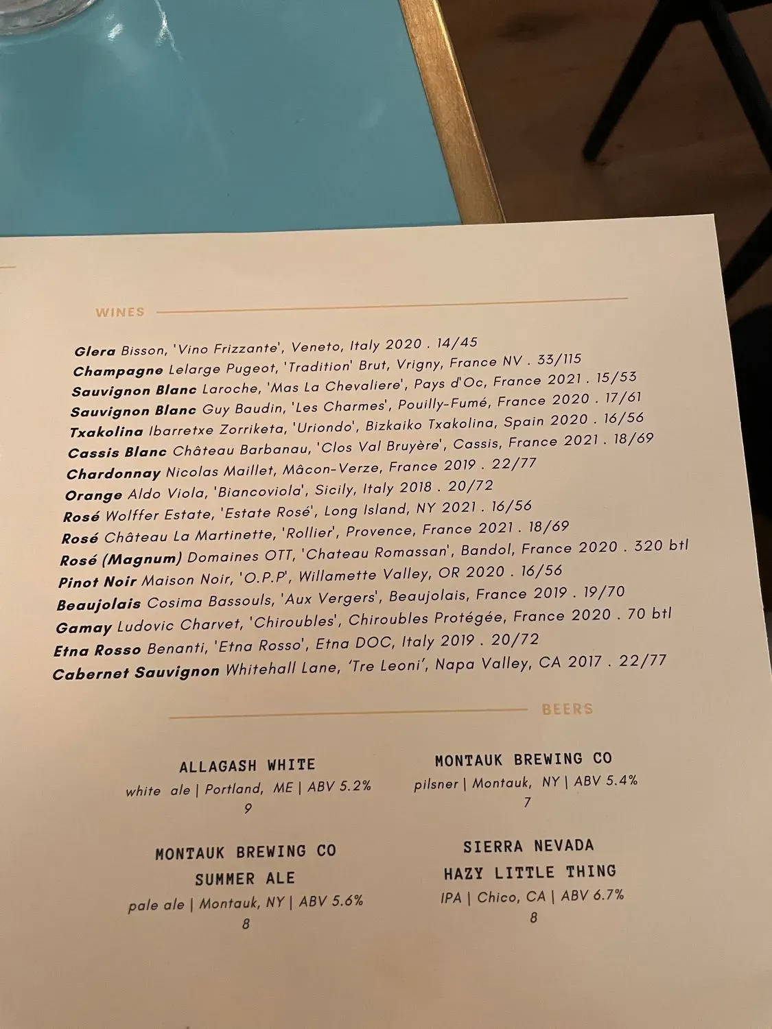 Menu 1