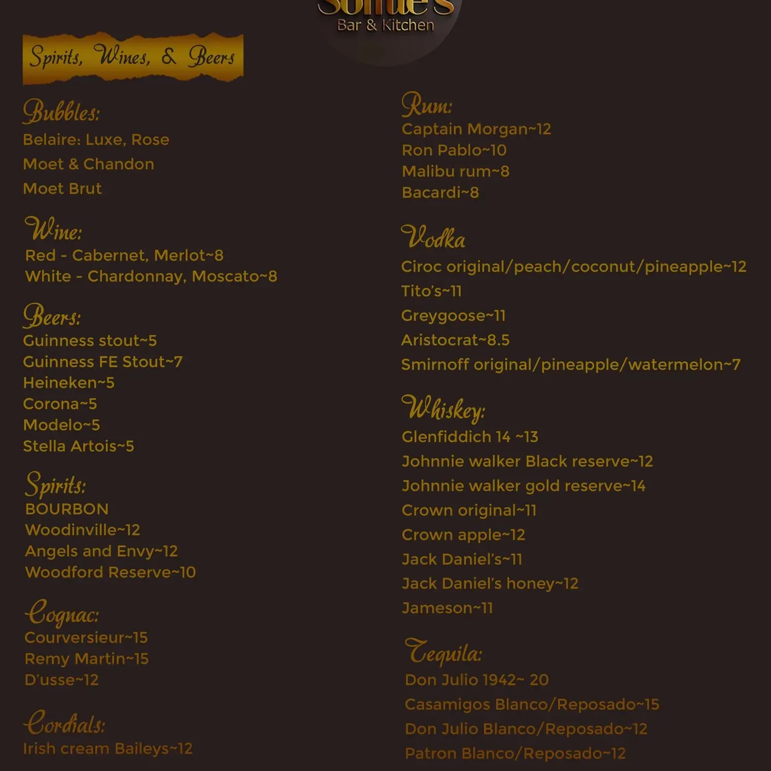 Menu 2