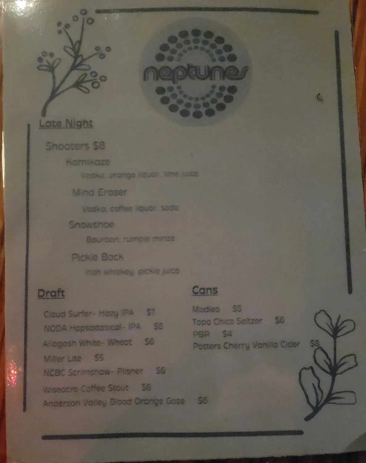 Menu 2