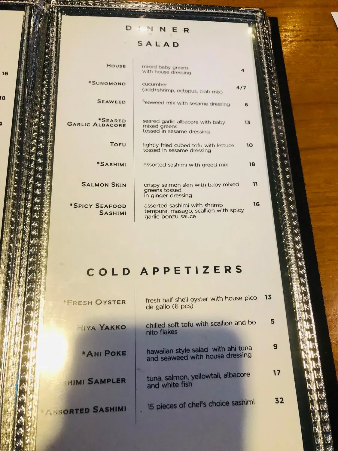 Menu 6