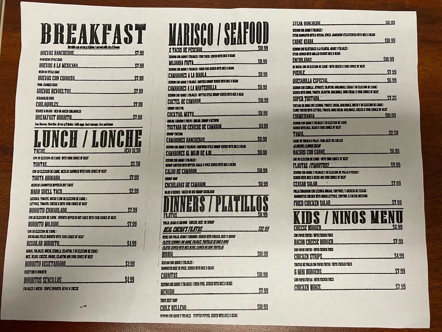 Menu 1