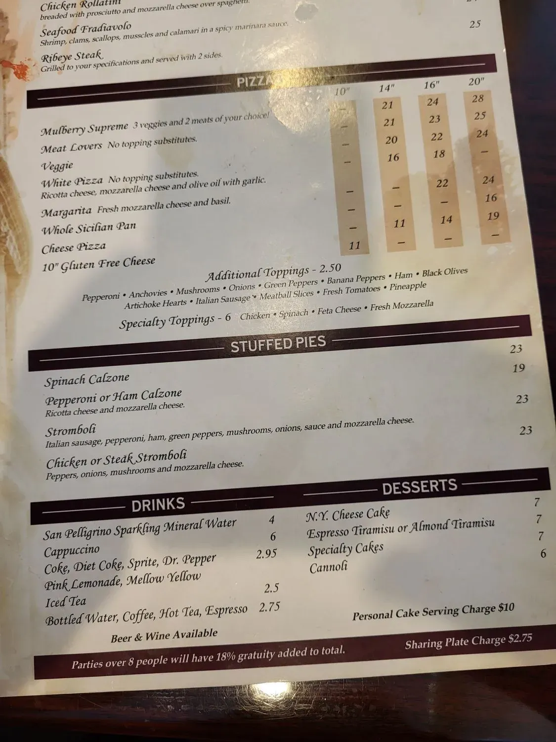 Menu 6