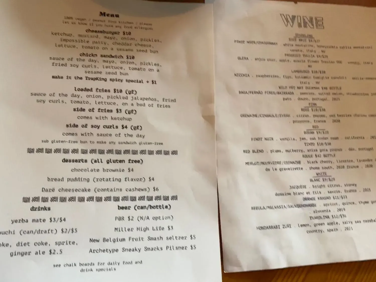 Menu 5