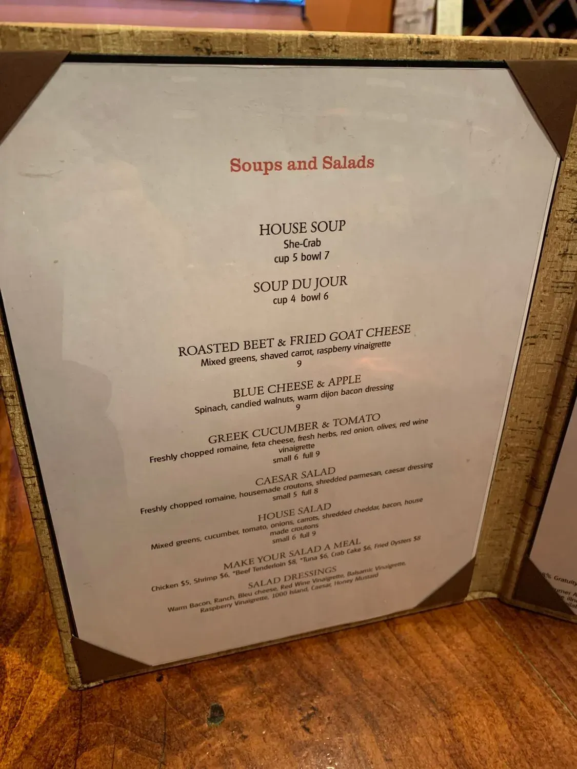 Menu 6