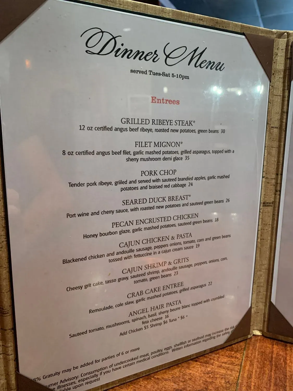 Menu 5