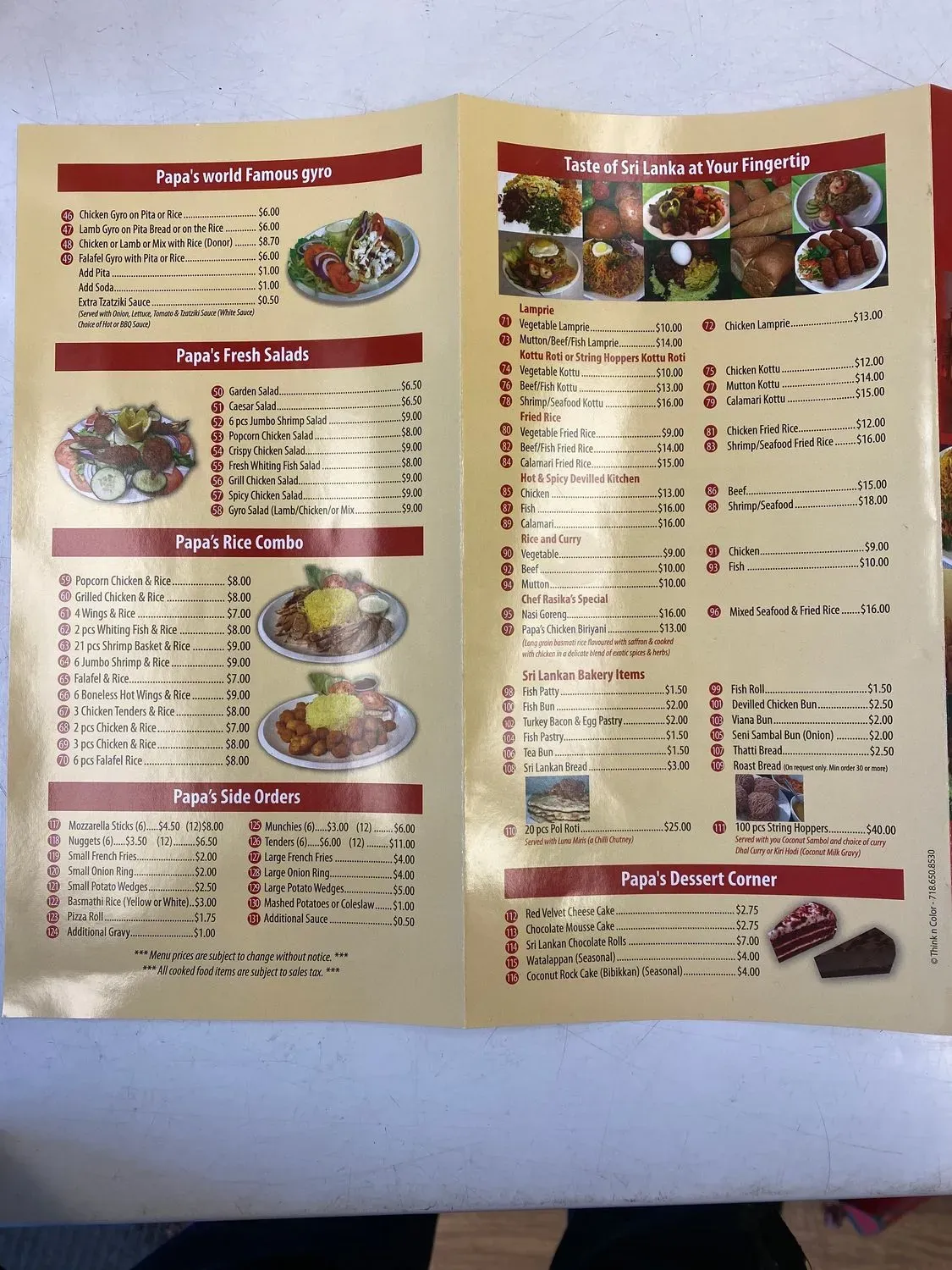 Menu 5