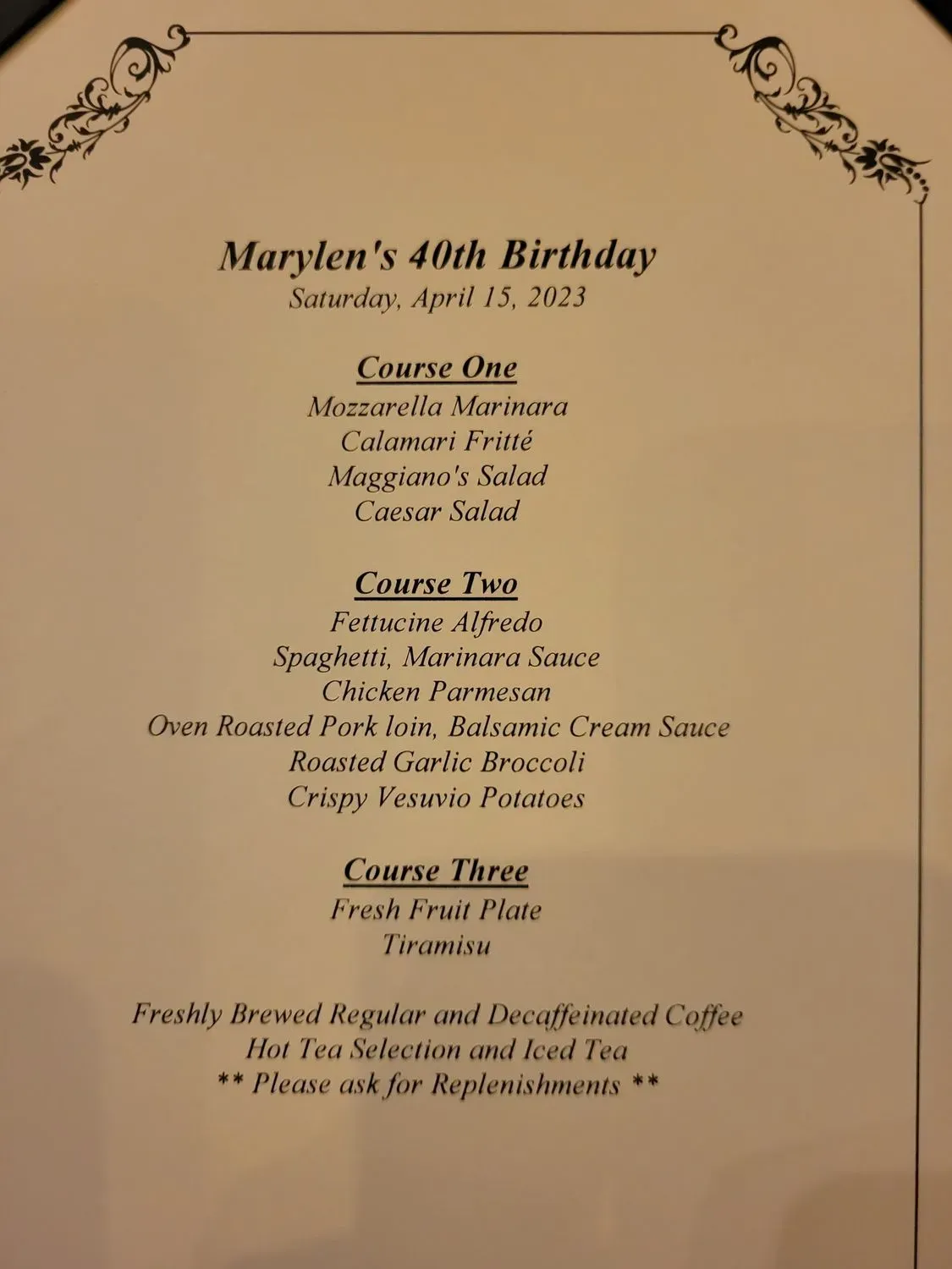 Menu 5