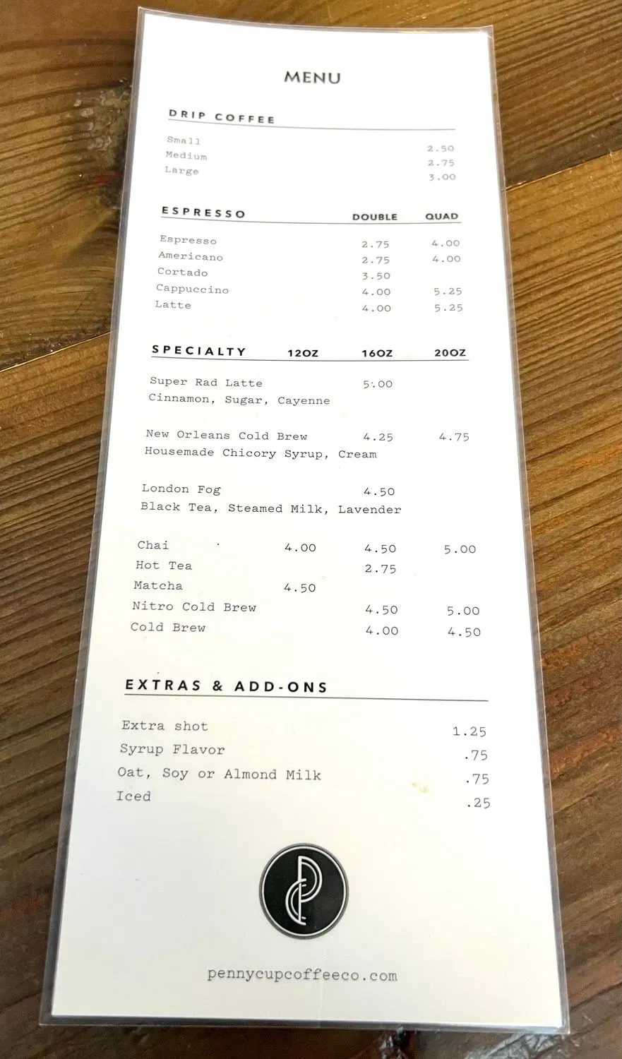 Menu 5