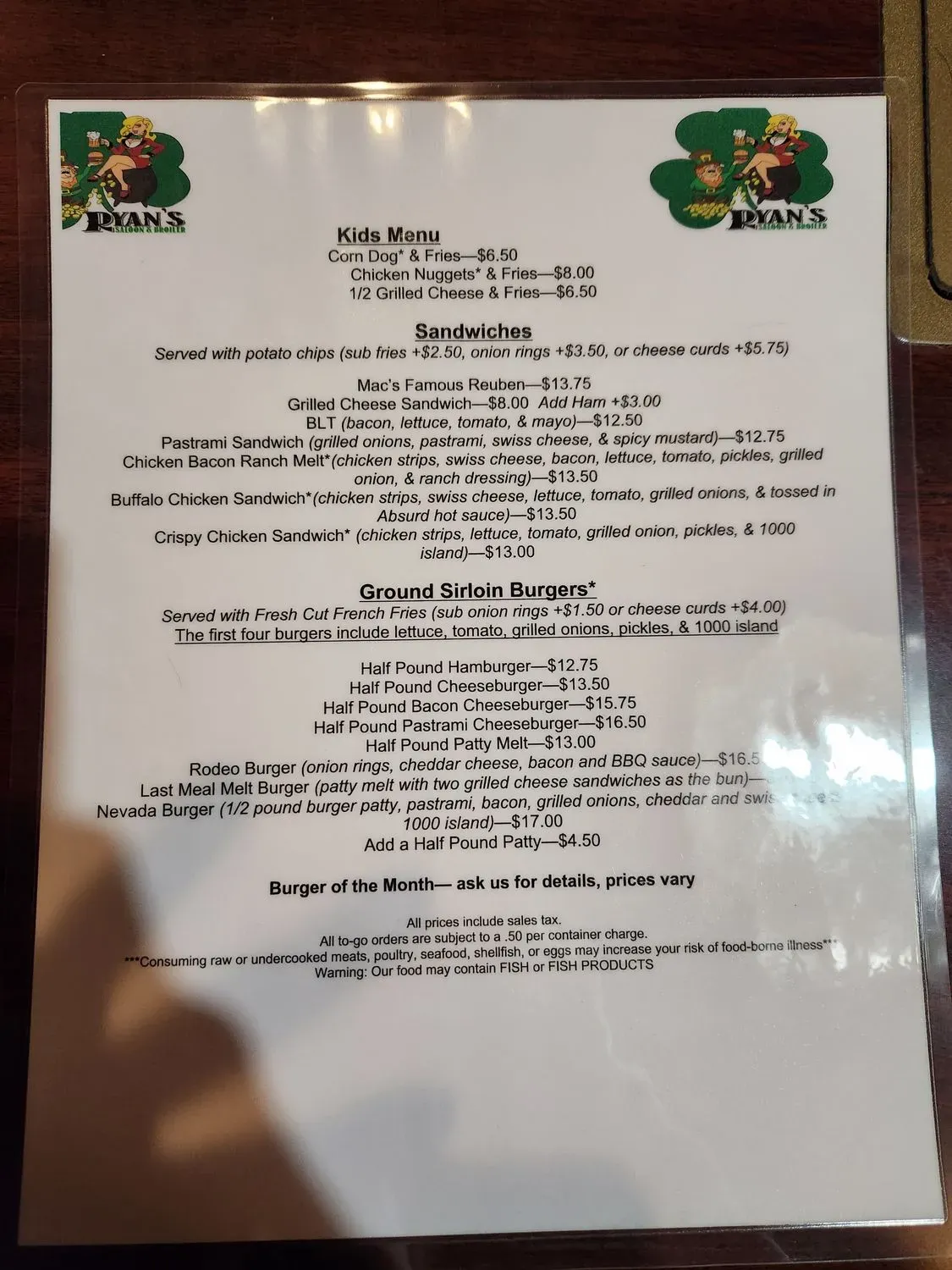 Menu 1