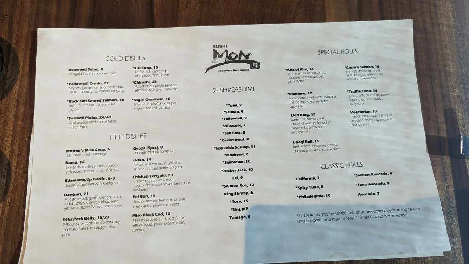 Menu 6