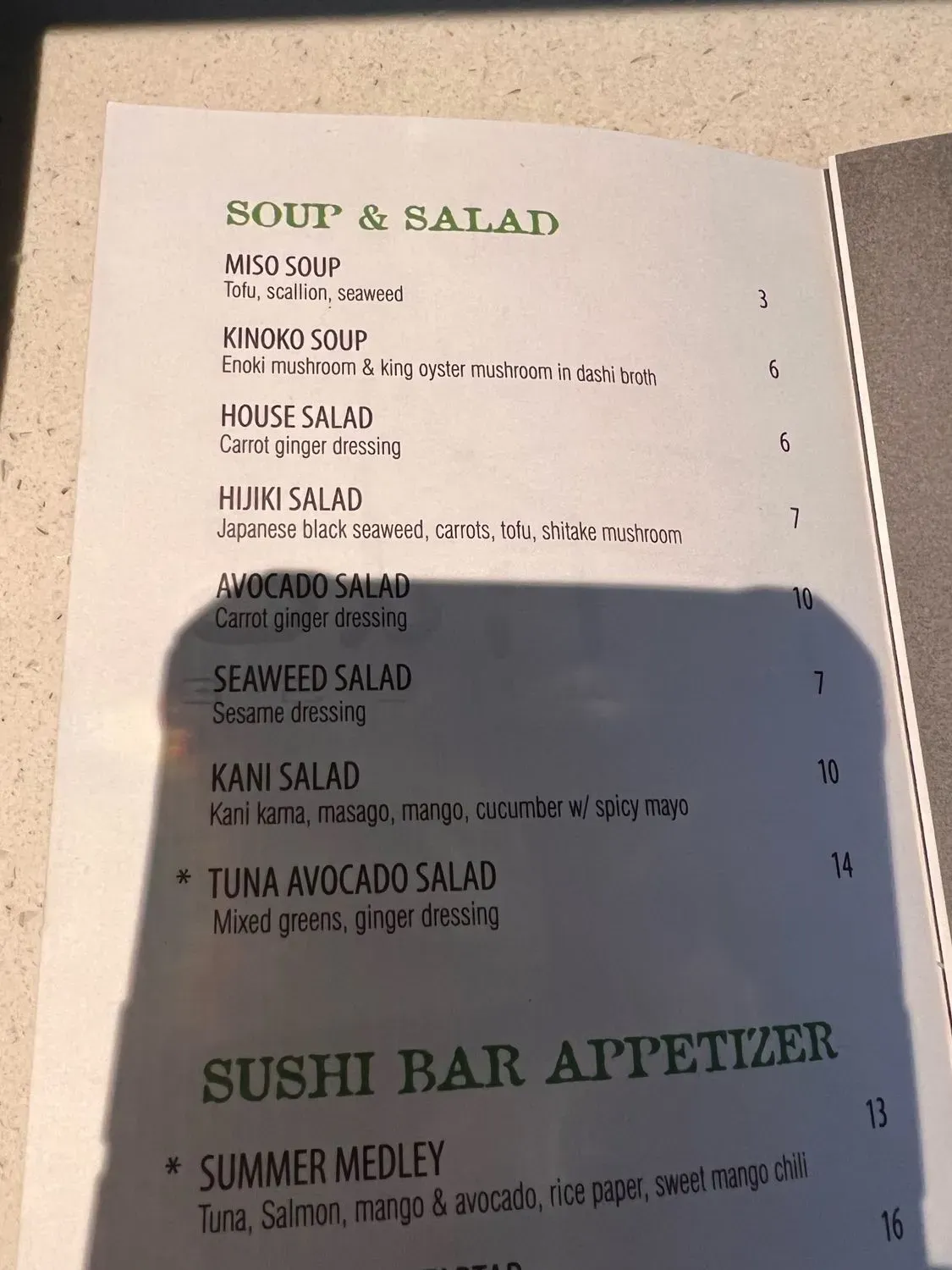 Menu 3