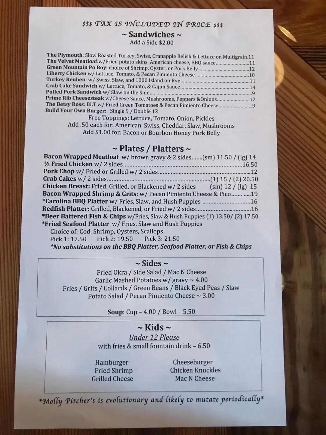 Menu 4