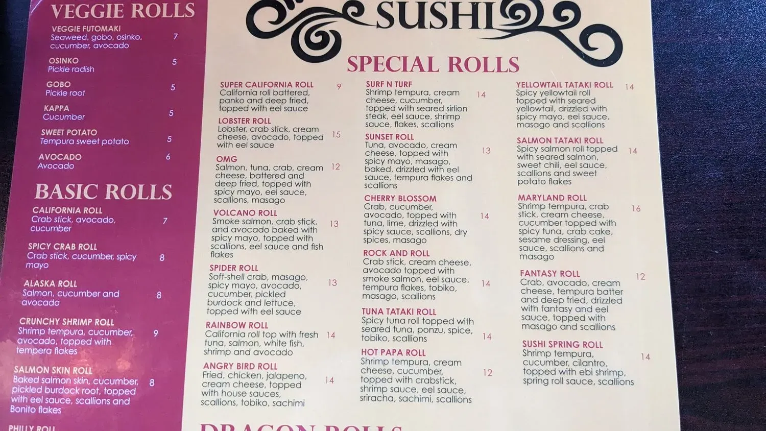 Menu 3