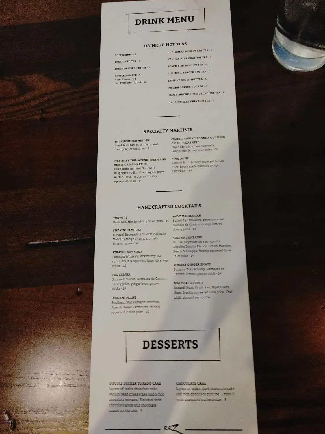 Menu 5