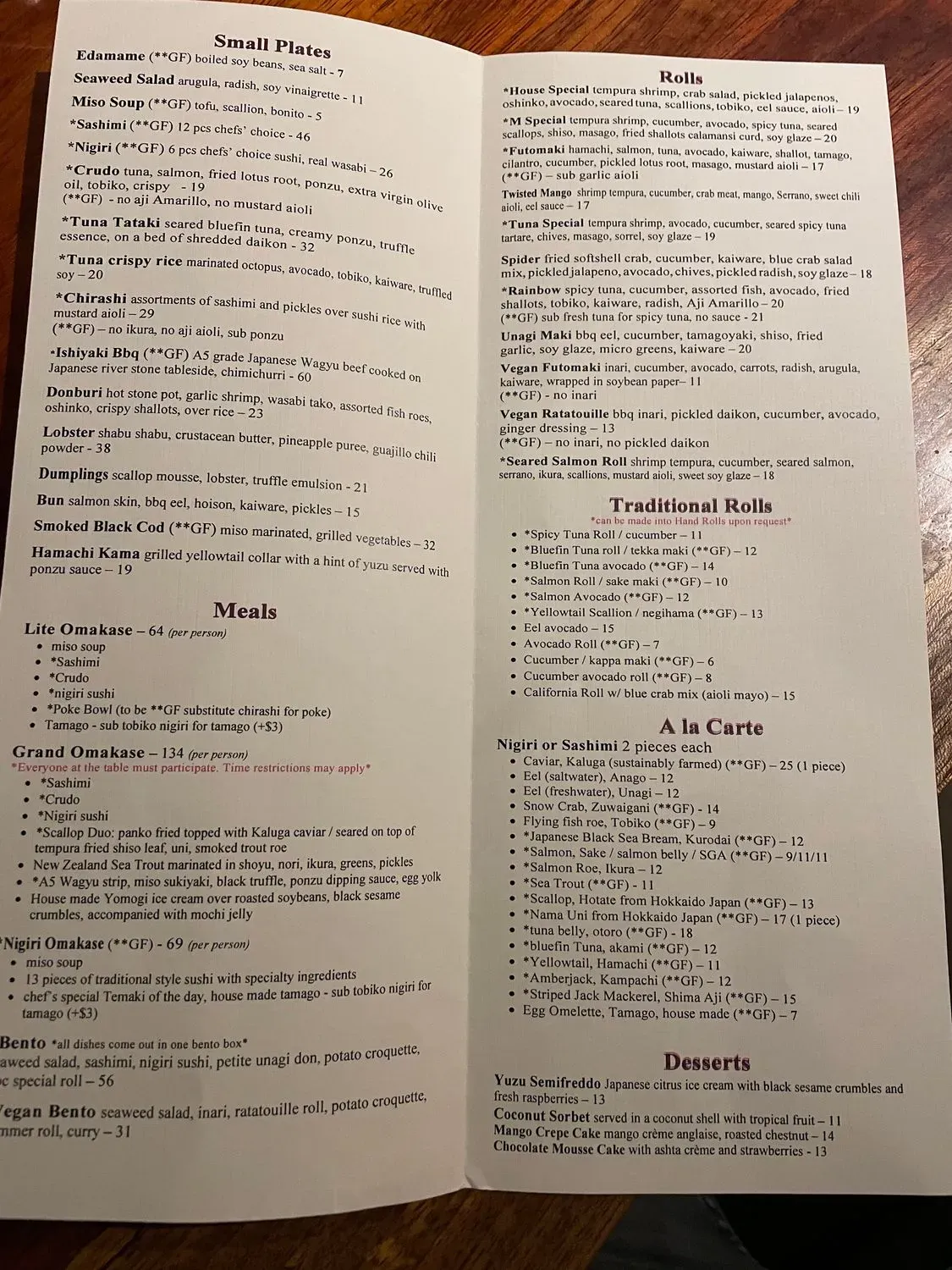 Menu 2