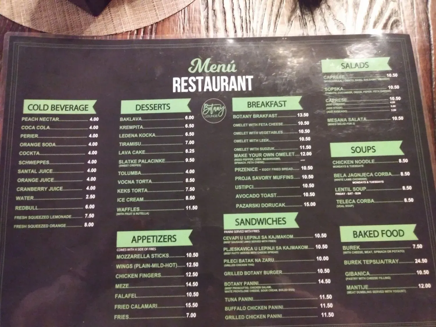 Menu 2