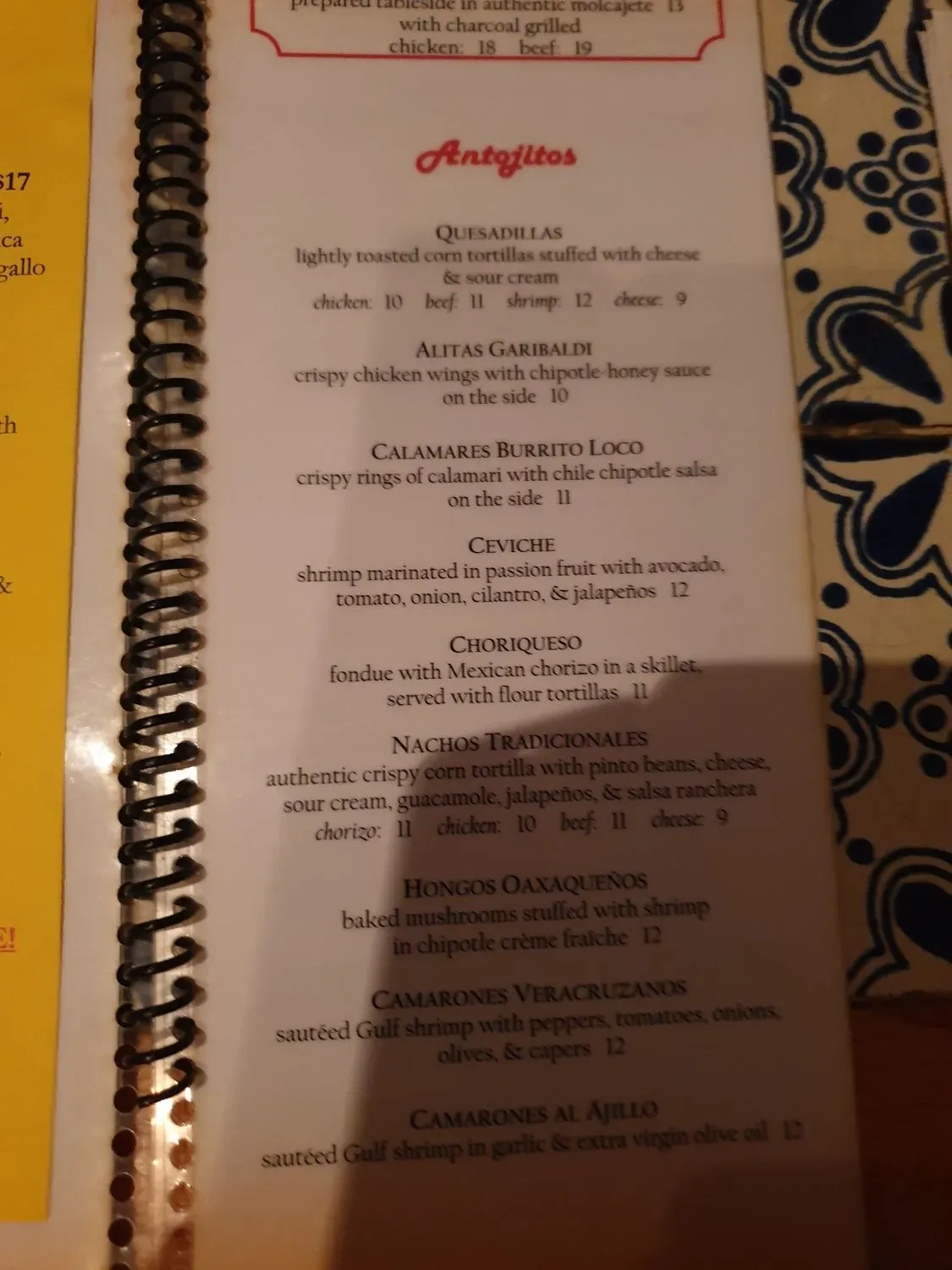 Menu 5