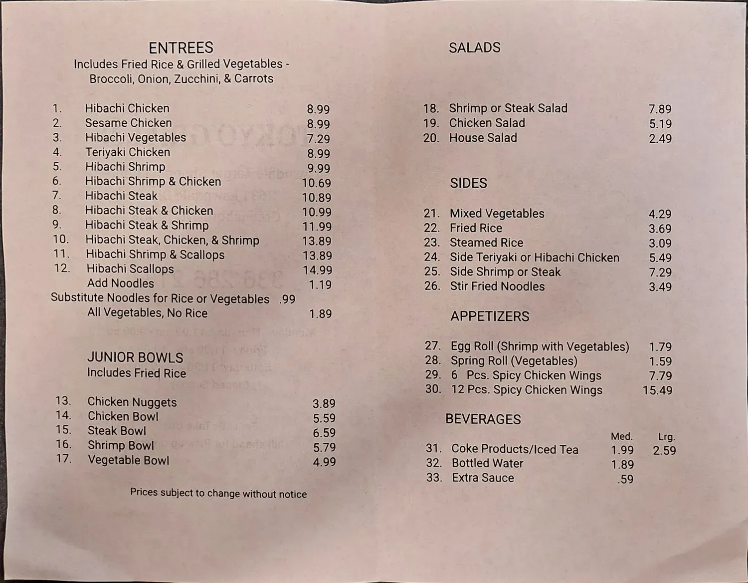 Menu 2