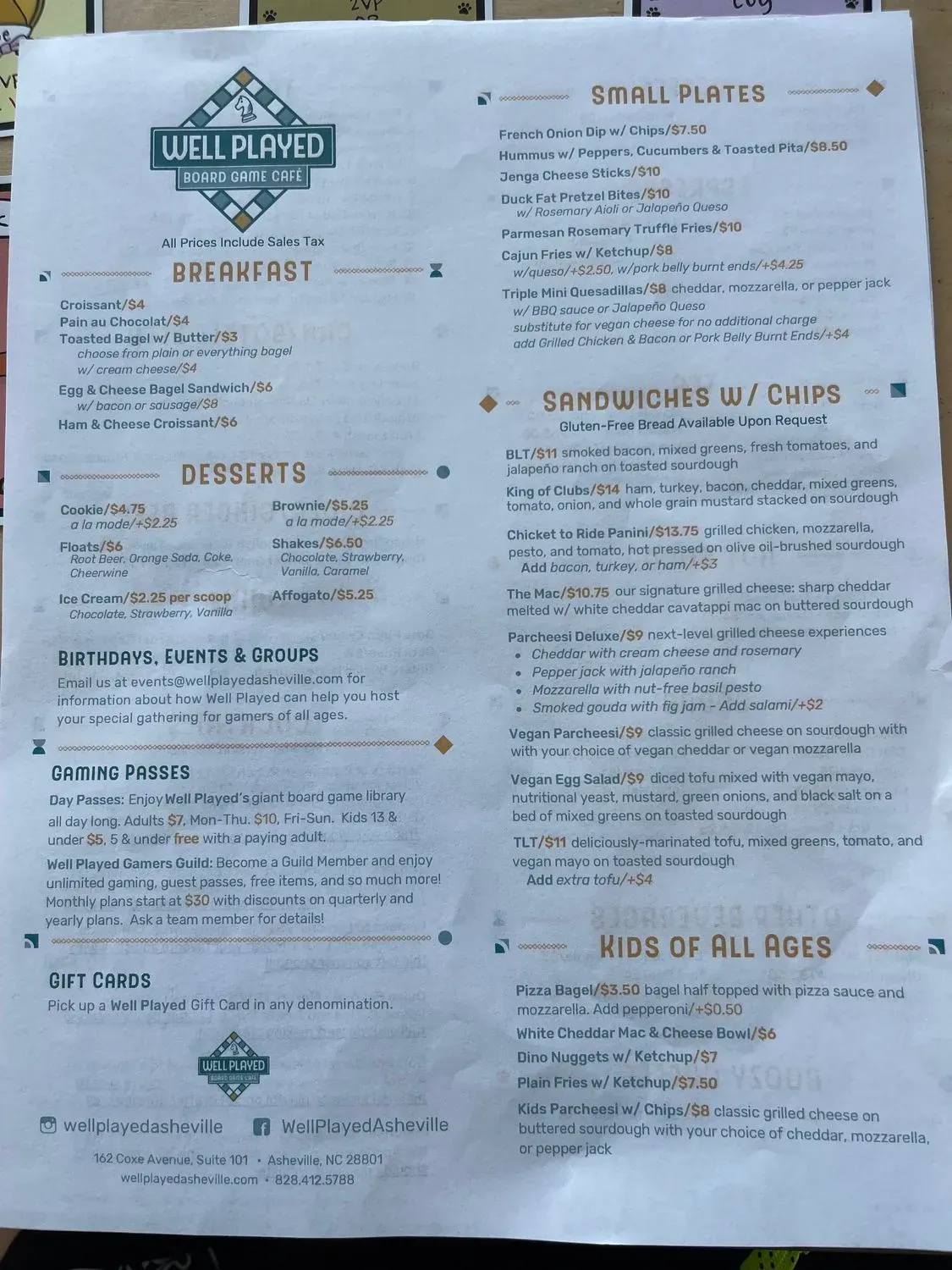 Menu 6