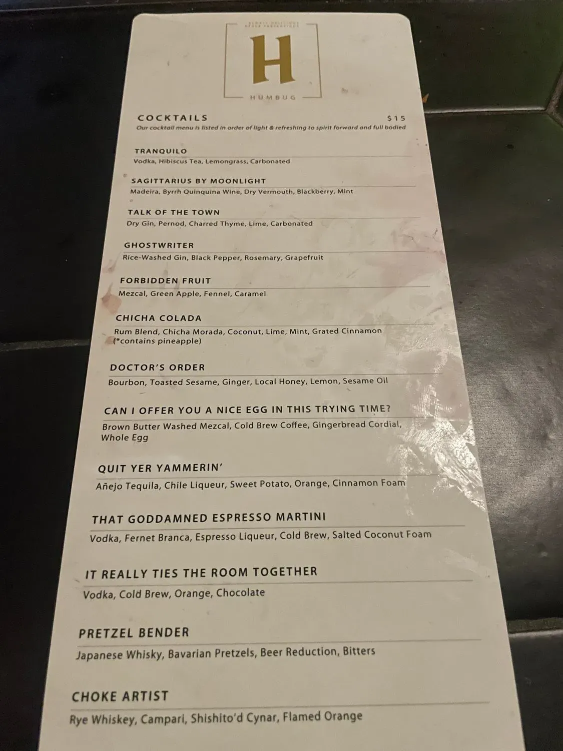 Menu 1