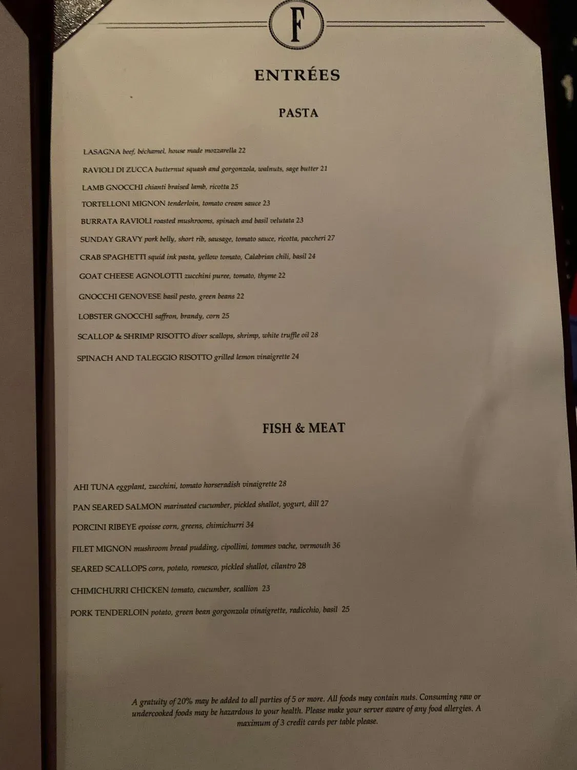 Menu 5