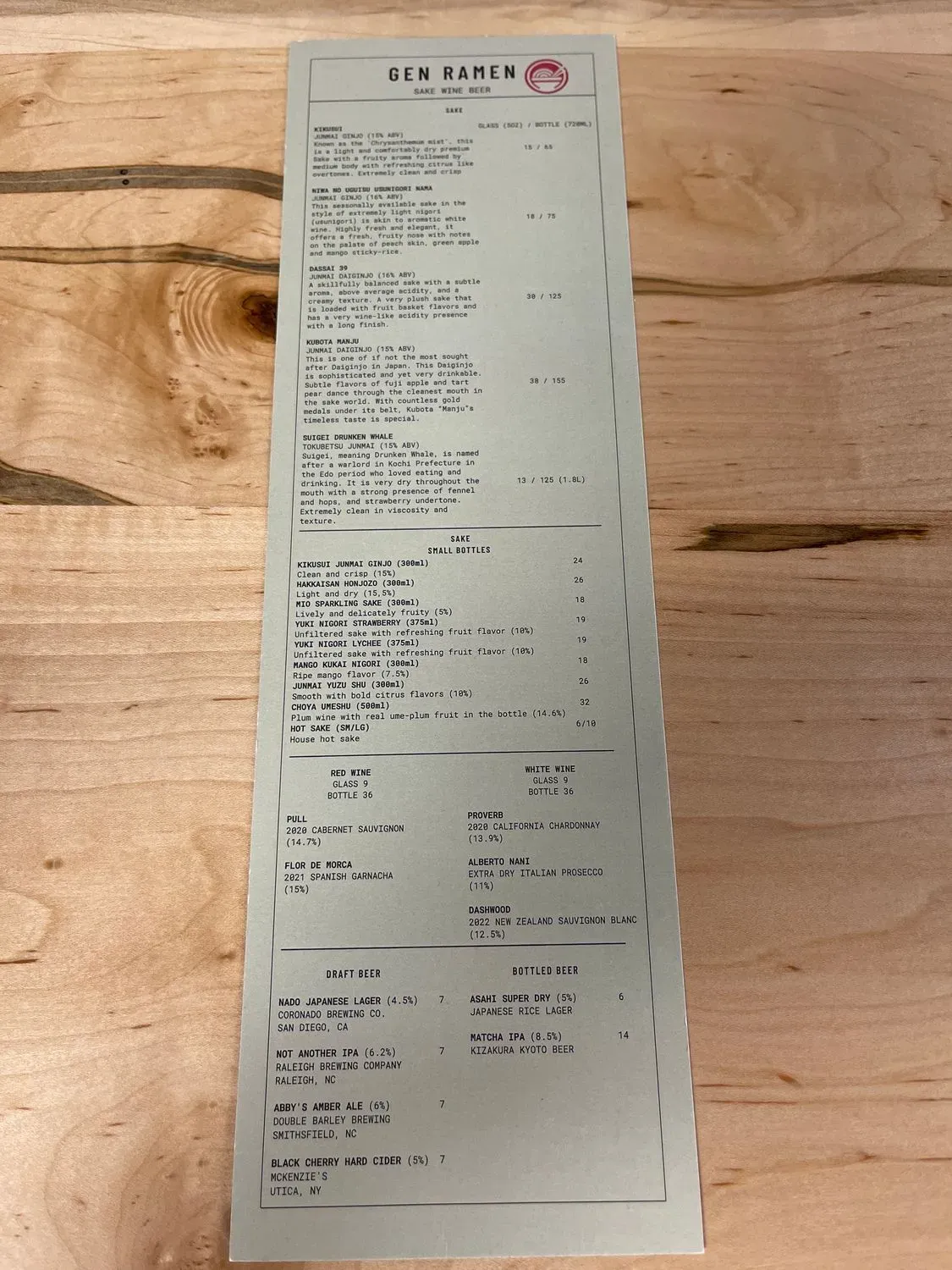 Menu 5