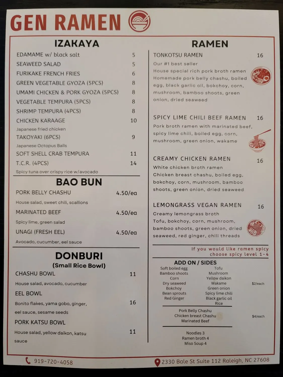 Menu 5