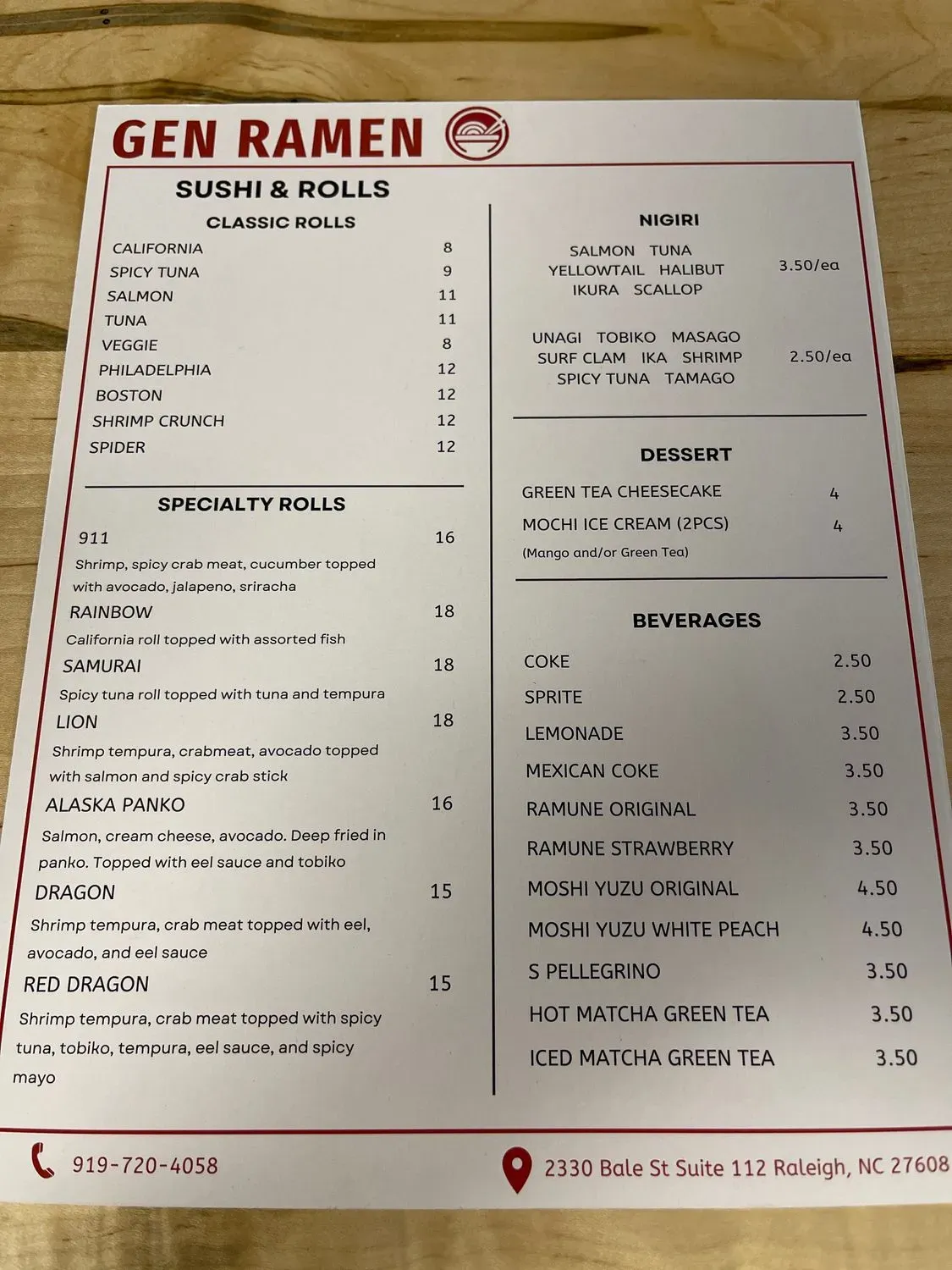 Menu 4