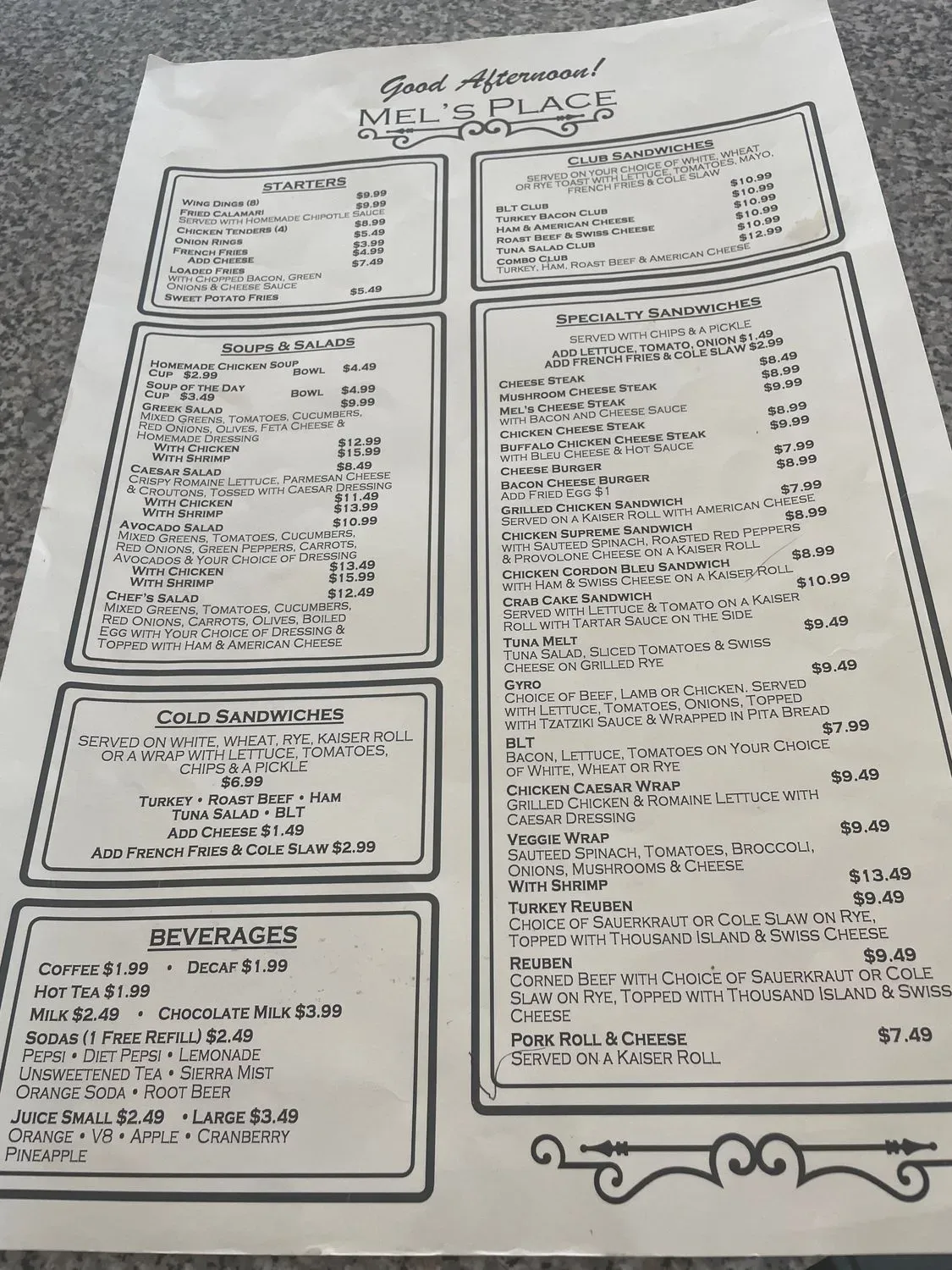 Menu 1