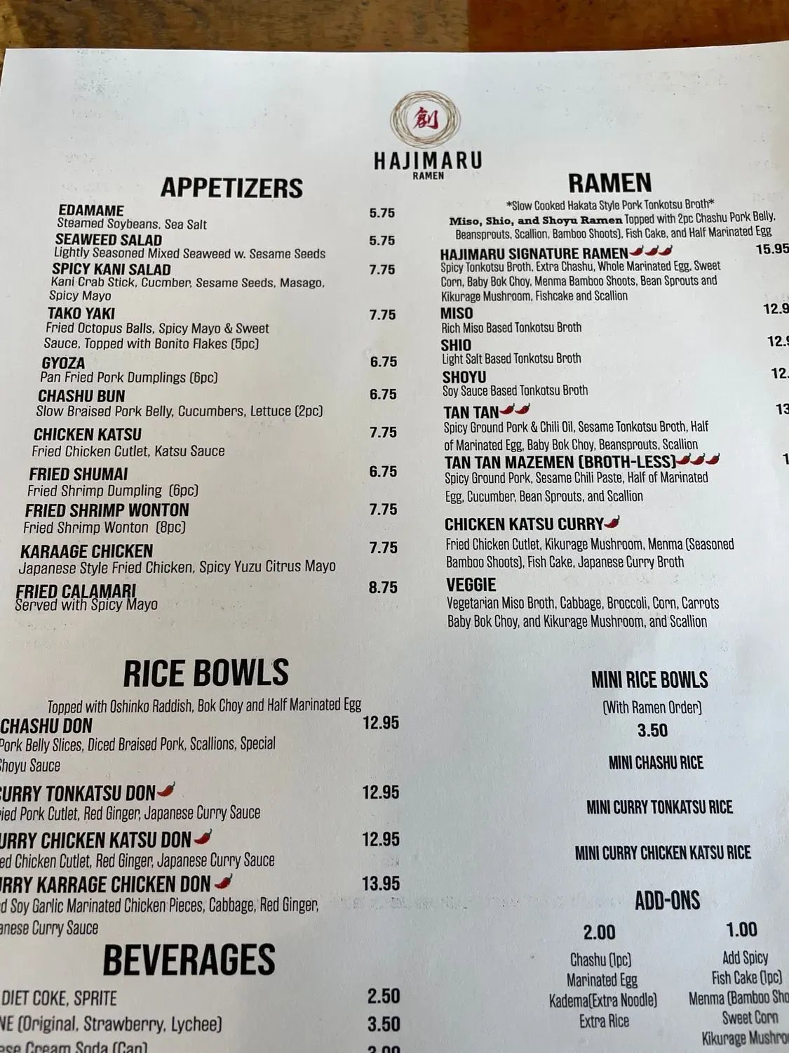 Menu 5