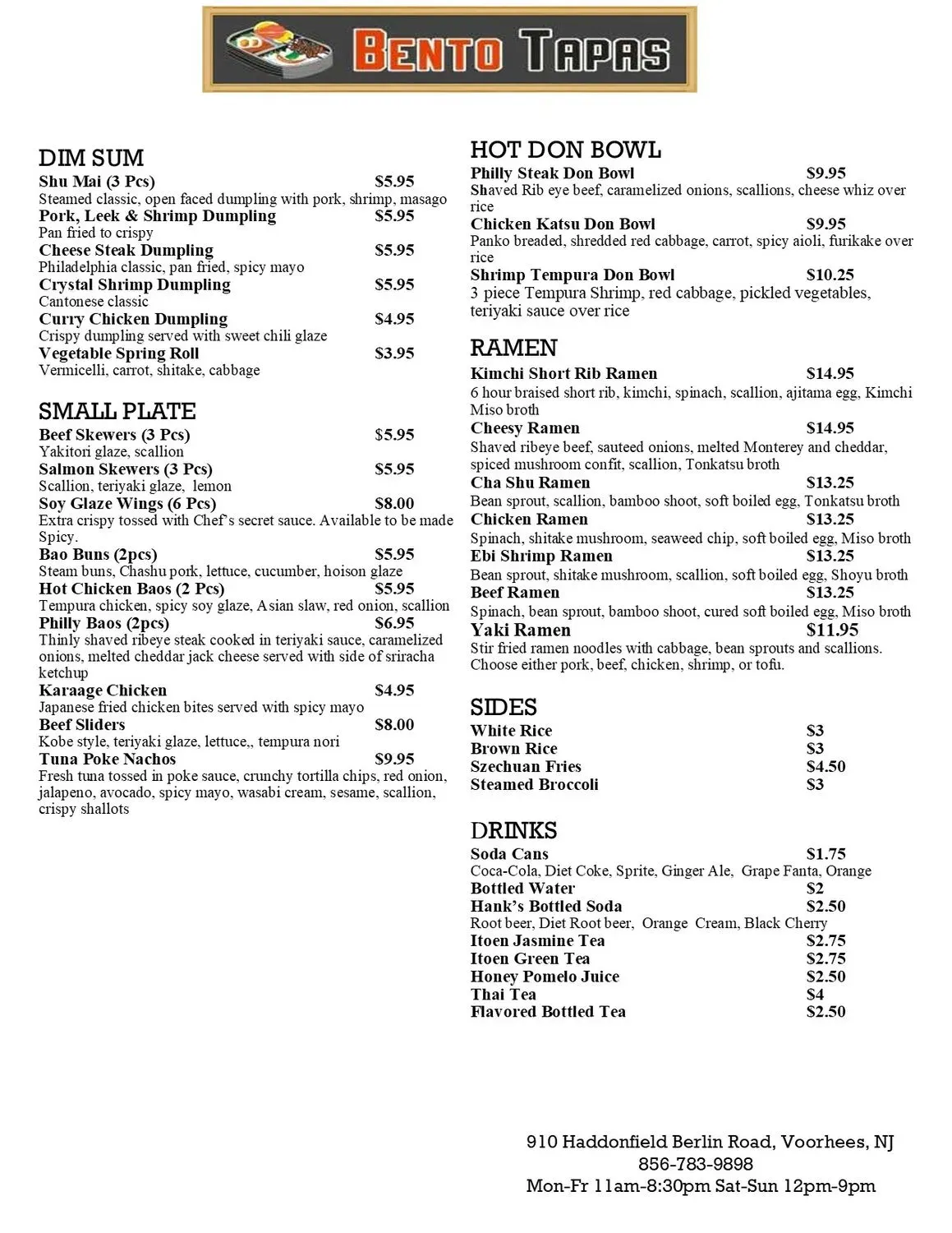 Menu 1