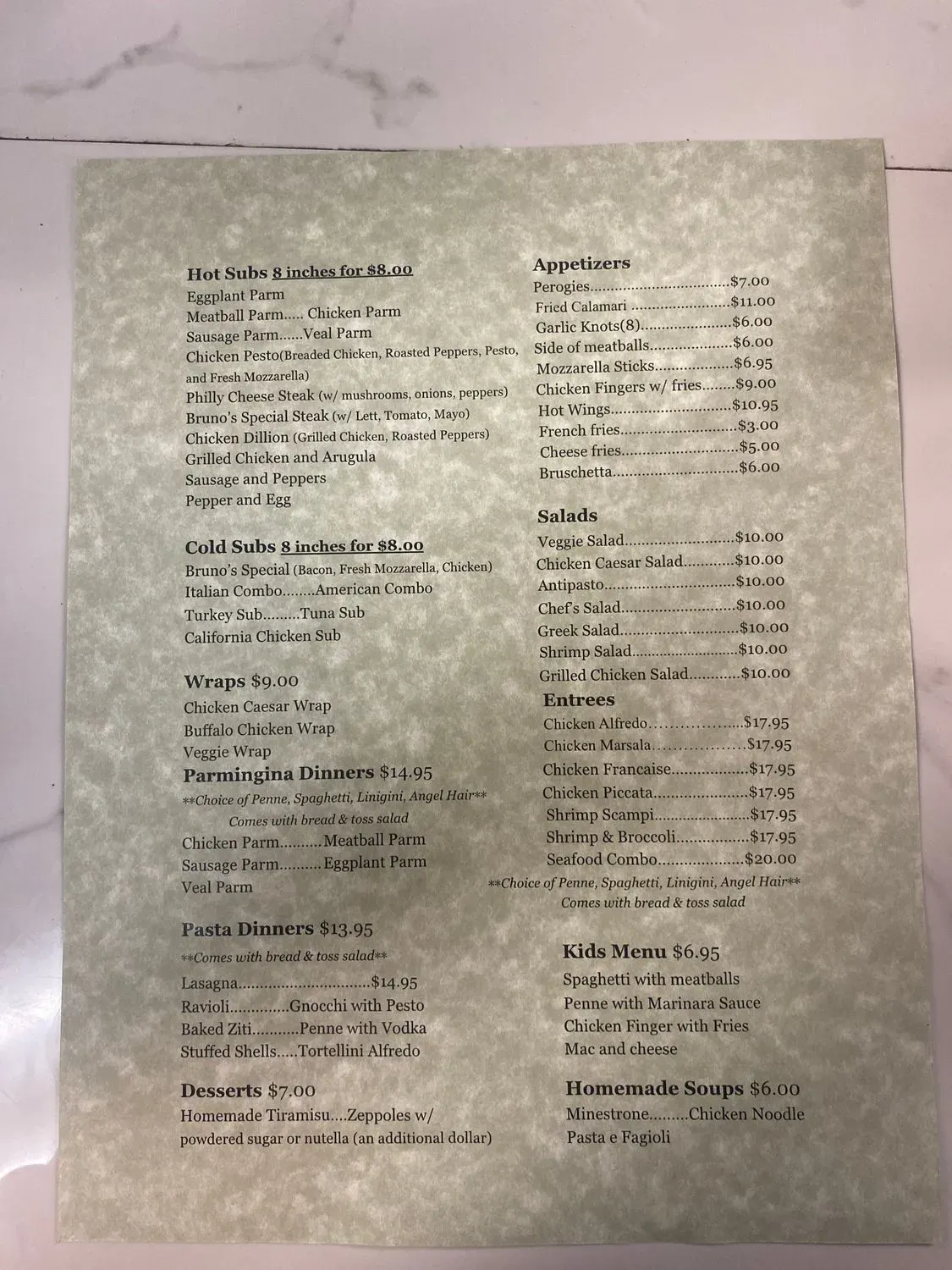 Menu 4