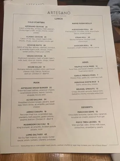 Menu 1