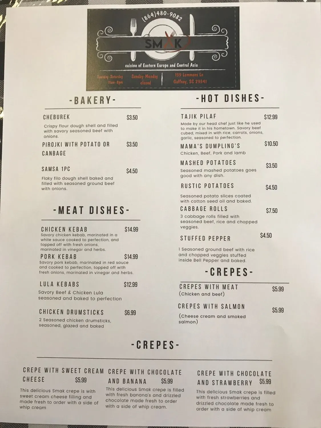 Menu 6