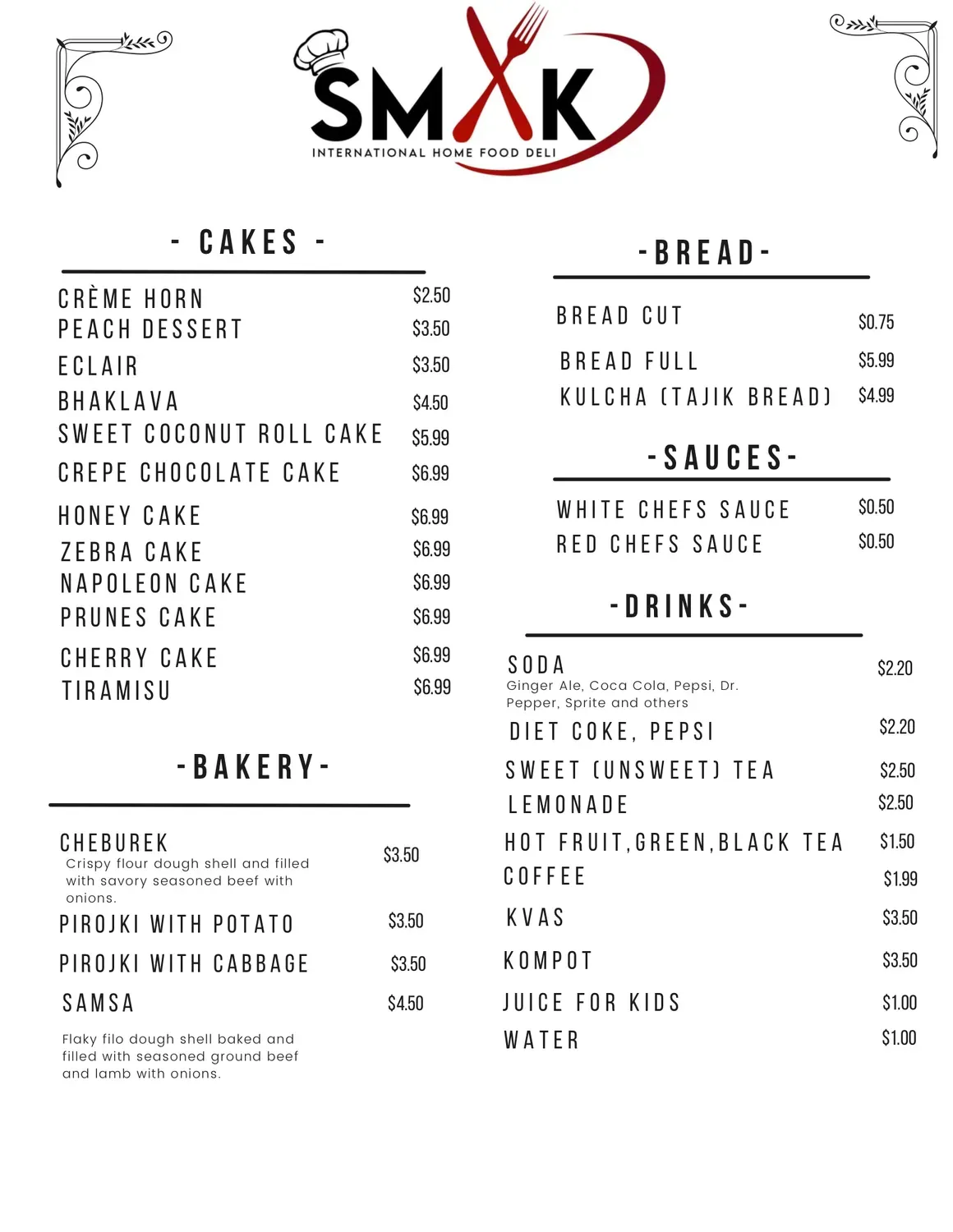 Menu 1