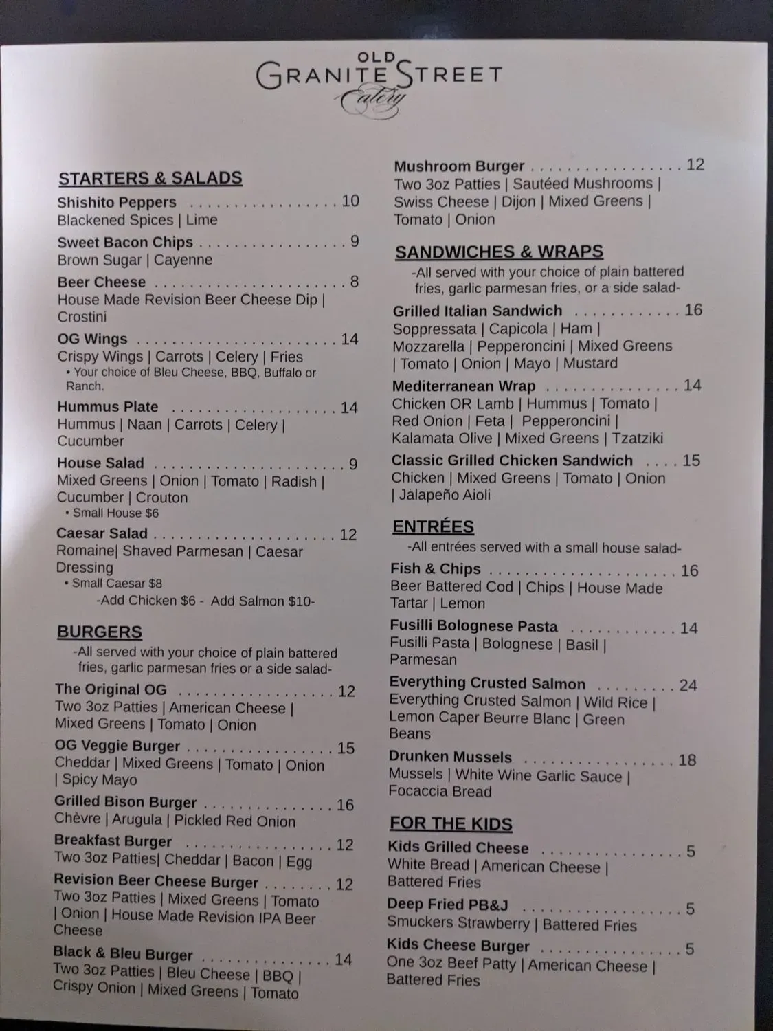 Menu 4