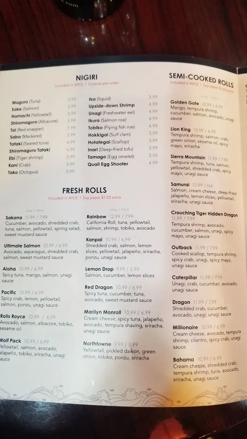 Menu 2