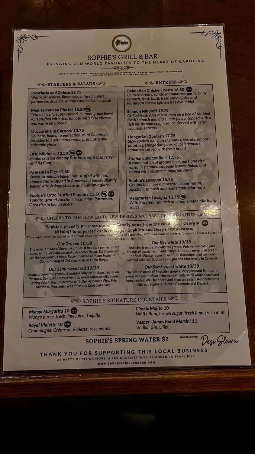 Menu 5